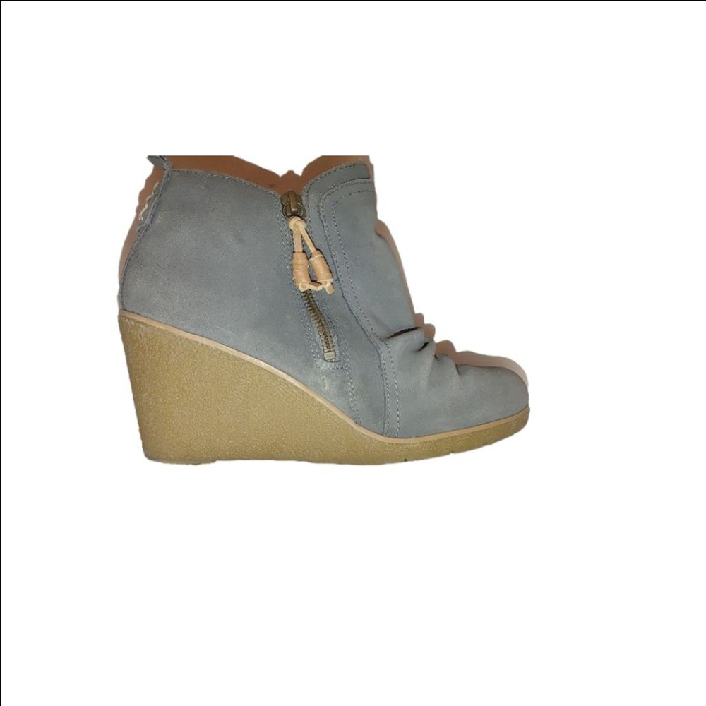 Sperry Harper Kara Suede Wedge Boots Size 7.5M